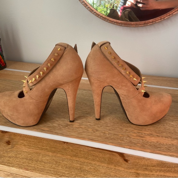 Y2K Spiked Cross Platform Heels - Picture 3 of 5